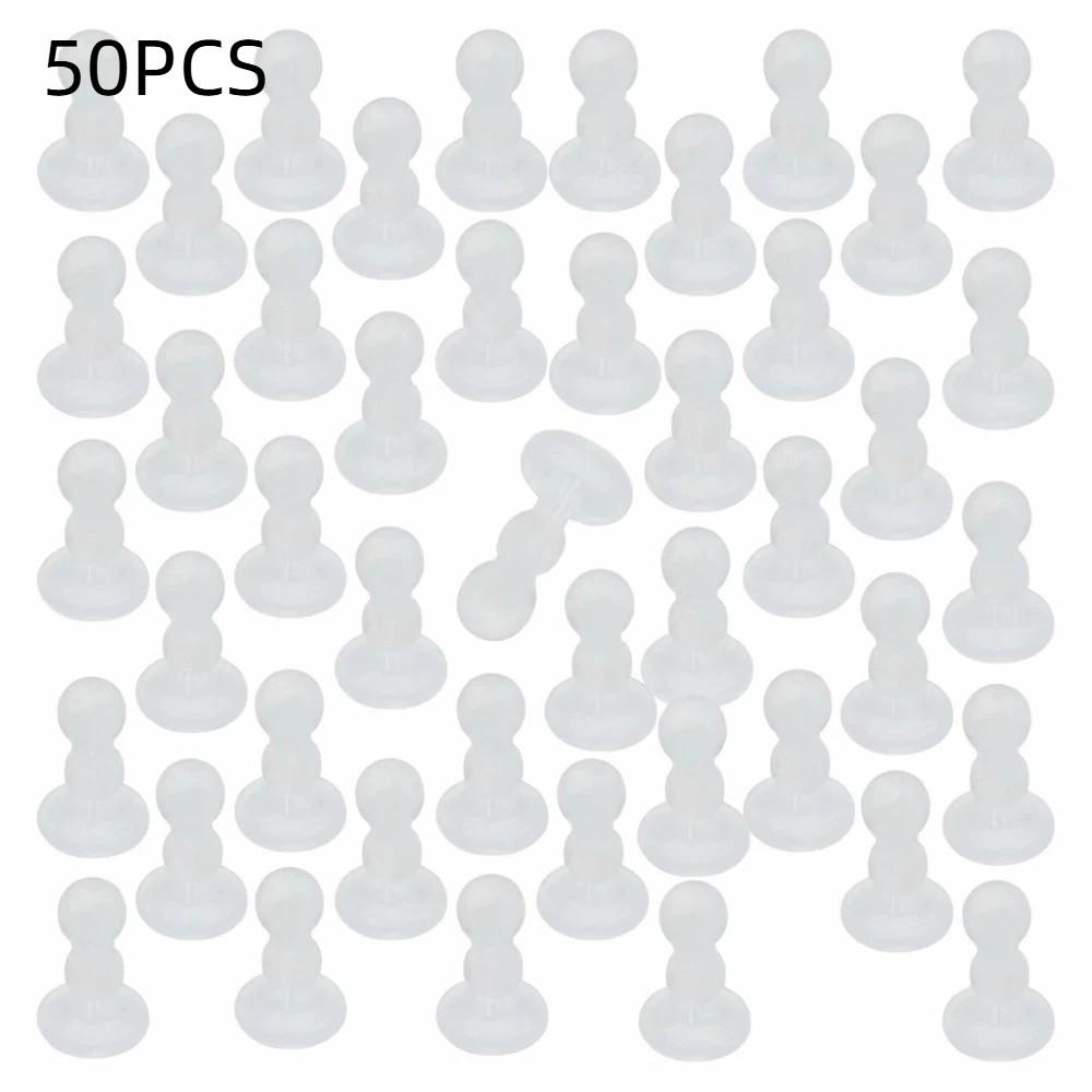 50PCS Silicone Full Coverage Earplug Soft Safety Earring Back New Ear Pad Jewelry Production