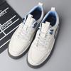 Luxury Leather Mens Casual Shoes Fashion White Shoes New Comfort Non-Slip Designer Men Sneakers Shoes Italian Oxford Skate Shoes