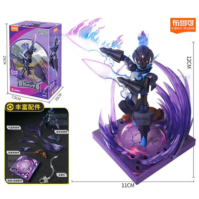 BLOKEES Original POKEMON Ceruledge Charizard Snorlax Scyther Lucario Greninja Meowscarada Building Blocks Action Figure Toy Gift