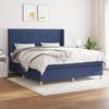 VidaXL Divan Bed with Mattress Blue 180x200 Cm Fabric - Model 3132175