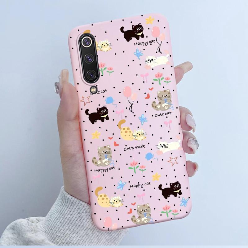Чехол для Xiaomi Mi 9 SE Милый Мультяшный Панда Новый Узорчатый Силиконовый Матовый Мягкий Защитный Чехол Для Телефона Xiaomi Mi 9 Mi9 SE