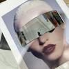 Солнцезащитные очки Futuristic Warrior: Модные интегрированные очки для вечеринок с персонализированной повязкой на голову