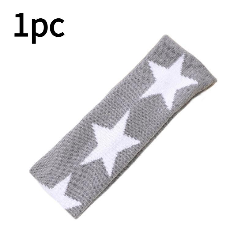 1pc Women's Headband with Star & Color-Blocking - Retro/ Horizontal Stripes & Star Motifs, Soft for Braids, Ponytails, Buns
