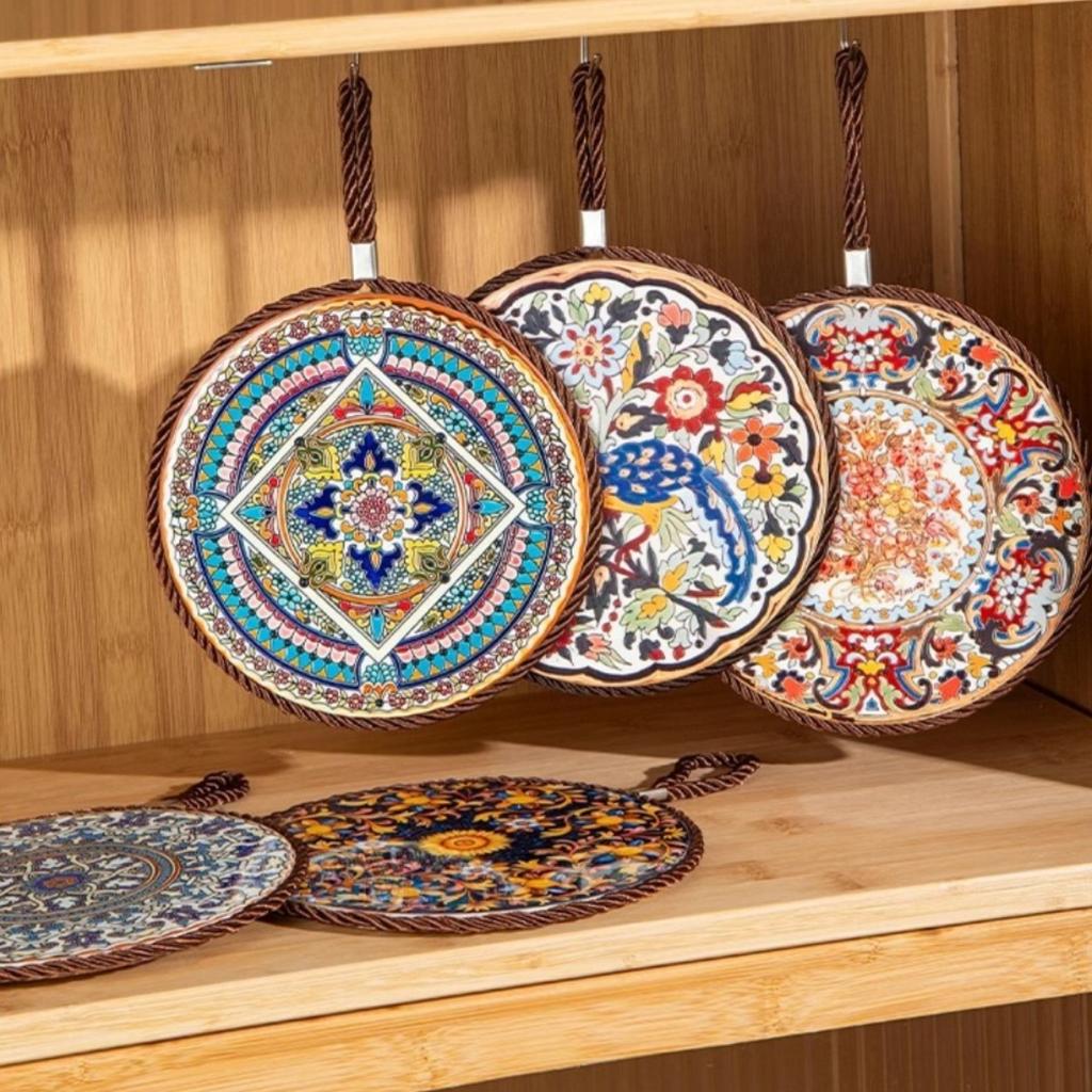 Trivets for Hot Pots and Pans, Ceramic trivets,Pot Holder,Mat for Hot Dishes, Hot Pad To Portect Your Table and Countertop, Kitchen Decor