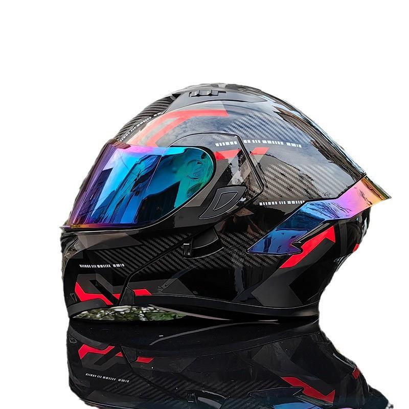 Modular Flip-Up Motorcycle Helmet With Dual Visor Winter Wing Full Face Men Women All Season Bluetooth Ready
