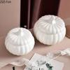 Creative Pumpkin Ceramic Bowl with Cover Hotel Restaurant Ice Cream Dessert Bowl Soup Bowl Nordic Home Kitchen White Tableware