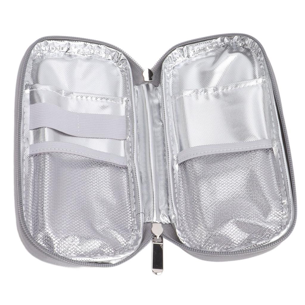 Insulin Cooler Bag Cooling Storage Carrying Pouch Zipper Design for Indoor Outdoor
