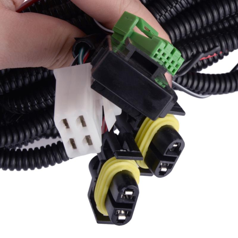 H10 H12 HB3 HB4 HIR2 12V Жгут проводов для противотуманных фар Светодиодное реле-переключатель 40А Подходит для Mitsubishi Outlander Lancer Pajero Eclipse Grandis