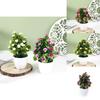 Fake Hibiscus Flower 25pcs Round Small Potted Plants For Coffee Table Ornaments And Scene Decoration