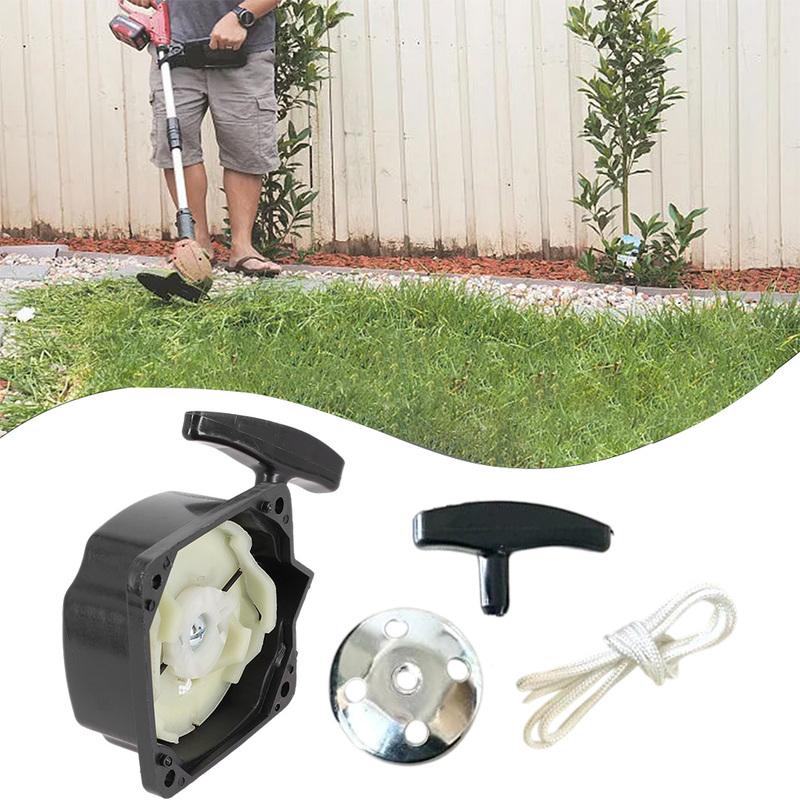 Steel Replacement Starter for Brush Cutters For 3c 4c 52cc Including Starter Disc Handle and Pull Cord for Long Lasting Use