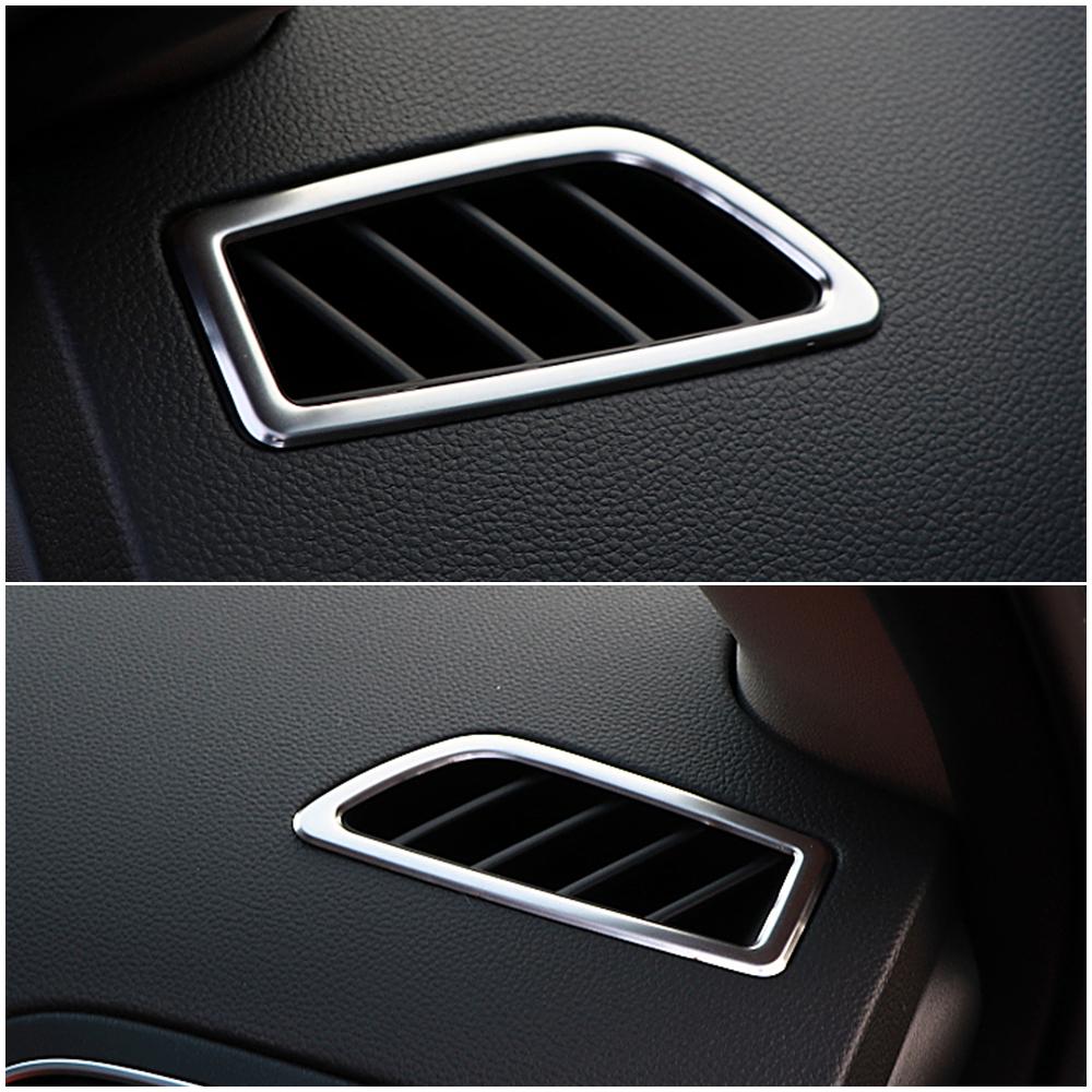 Для Renault Koleos 2017-Стайлинг автомобиля из нержавеющей стали, внутренняя формовка, рамка, накладка, матовая серебряная наклейка для Samsung