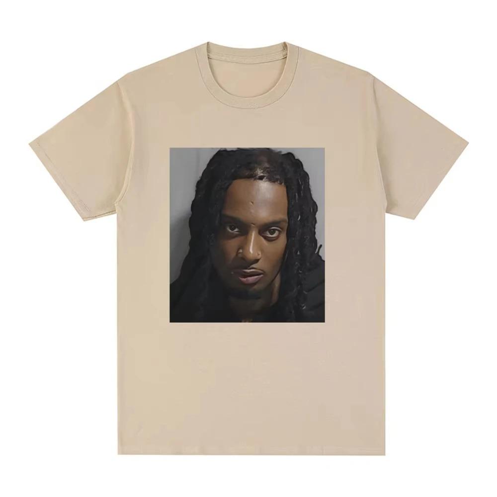 Apper Playboi Carti Фото из полицейского участка Графическая Футболка Мода Винтаж Хип-Хоп Унисекс Высокое качество Короткий рукав Классическая Уличная одежда Для пар