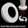 Plating Drain Pipe Cover Adjustable Tube Accessories Useful Flange Cover  Kitchen