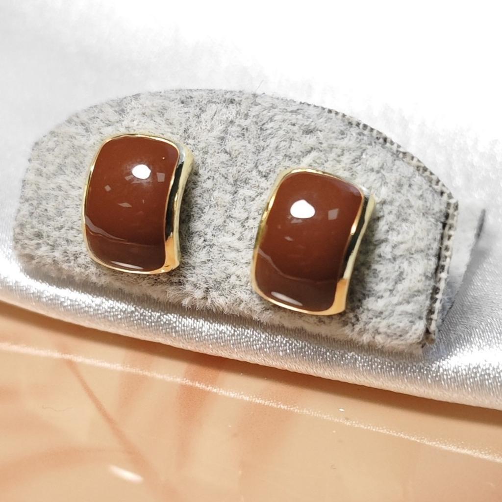 Geometric Arc Earrings No Hole Ear Clips Oil Dripping Fashion Clip Earring Without Piercing Minimalist Earrings Jewelry