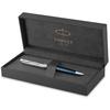 Parker Шариковая ручка Sonnet Premium Metal Blue CT Medium Point с масляным стержнем в подарочной коробке. Оригинальный импортный продукт 2119649 &