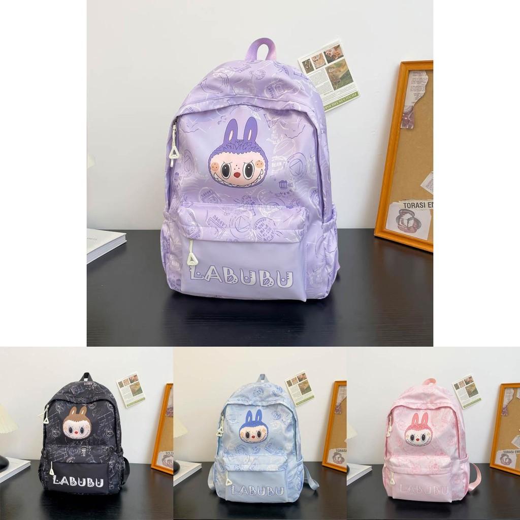 Cartoon Print Large Capacity Backpack With Waterproof Fabric For School Kids** Characters Included)