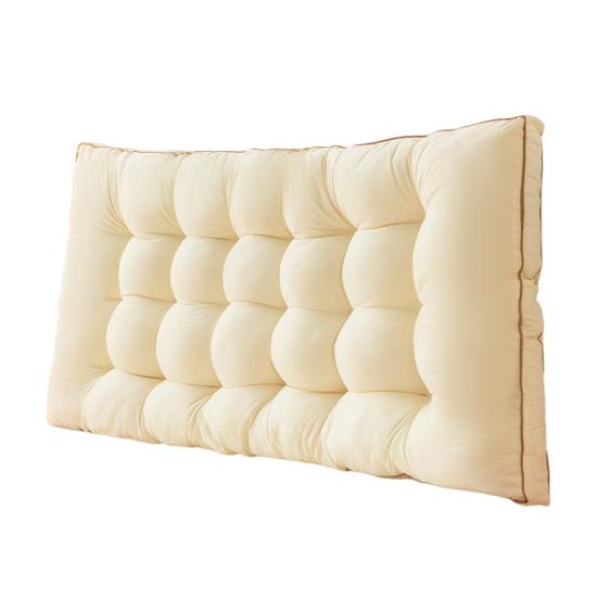 Headboard Pillow Headboard Backrest with Elastic Strap Bed Waist Support Cushion Daybed Bolster for Dorm Bedroom Sitting Reading