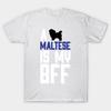 Футболка женская A Maltese Is My Bff Harajuku Print Kawaii футболка летняя женская футболка с коротким рукавом топ футболка