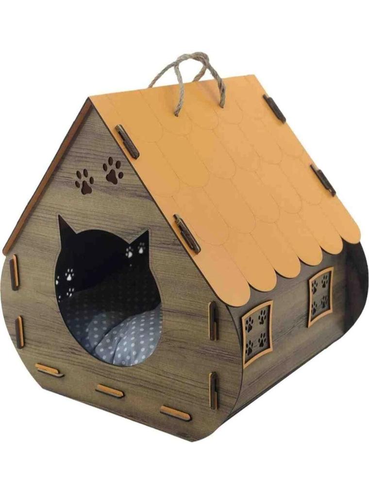 Cat House Wooden Portable