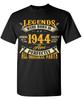 80th Birthday Shirt for Men, Legends Were Born In 1944 Vintage 80 Years Old Tee T-Shirt Fashion Cotton O-Neck Tees 50708