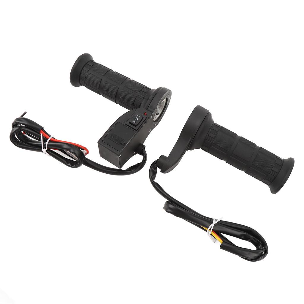 12V 22mm Motorcycle Heated Handlebar with Voltage Display USB Output Adjustable High Low Temp Electr