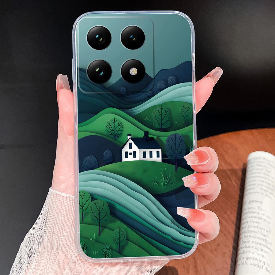 Чехол для Xiaomi 15T Pro Креативный Забавный Чехол для Телефона для Xiaomi 15 T Прозрачный Мягкий Силикон Легкий Защитный Задний Чехол