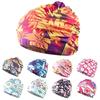 Women's Fashion Pleated Comfortable Large Size Spa Long Hair Swimming Ear Protection Swim Cap