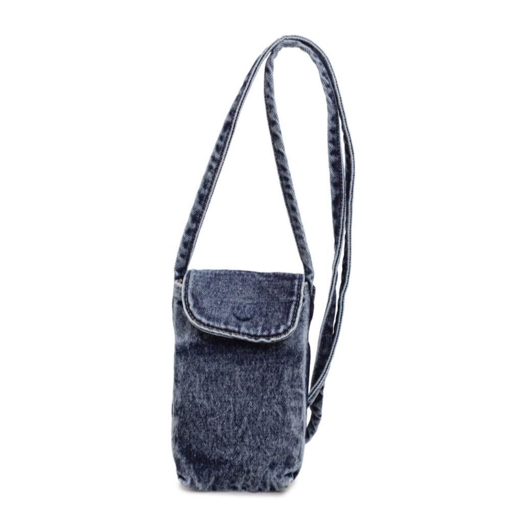 Street Style Denim Crossbody Bag Y2K Phone Purses Fashionable Canvas Bag Women&Men