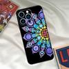 Элегантный Цветочный Дизайн Мандалы Чехол для Телефона Для iPhone 16 15 14 13 12 11 17 Pro Max 15 16 Plus 12 Mini 16e 17 Air Funda Чехол