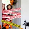 Halloween Isolation Warning Tape with Bold Danger Signs Durable Plastic Material for Yard Haunted House Party Decoration