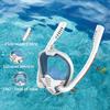 New Double Respirator Snorkeling Diving Mask Full Face Dry Style K Diving Equipment Silicone Underwater Diving Accessories