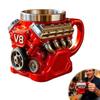 Кружка для кофе с двигателем V8, Ретро-кружка для кофе с двигателем V6, Персонализированная кружка-термос из нержавеющей стали, Подарки на Рождество и Новый год для мужчин