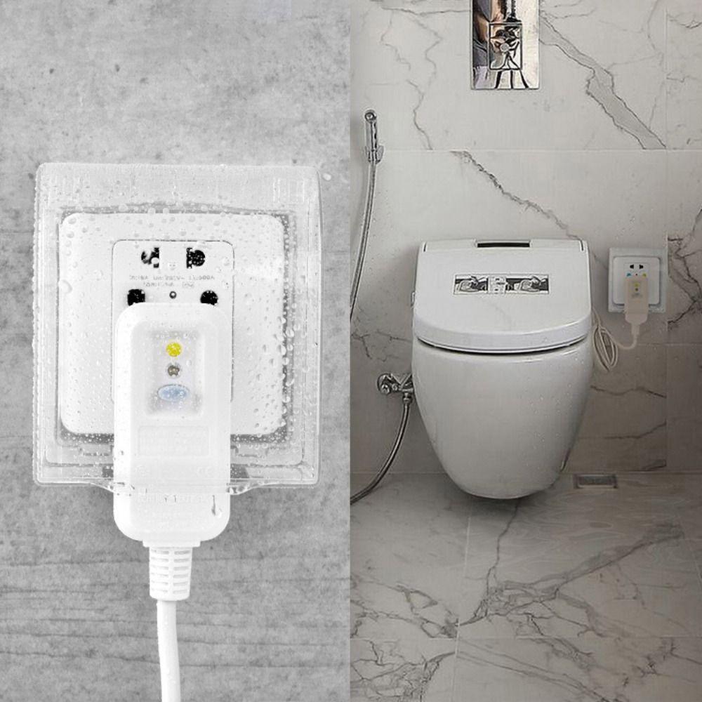 Dust Proof Outlet Case Transparent Electrical Safety Guard Electric Plug Cover