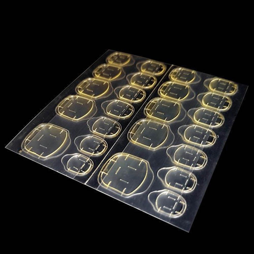 Женские прозрачные ультратонкие накладные ногти, двухсторонние наклейки, инструмент для наращивания, клейкие ленты