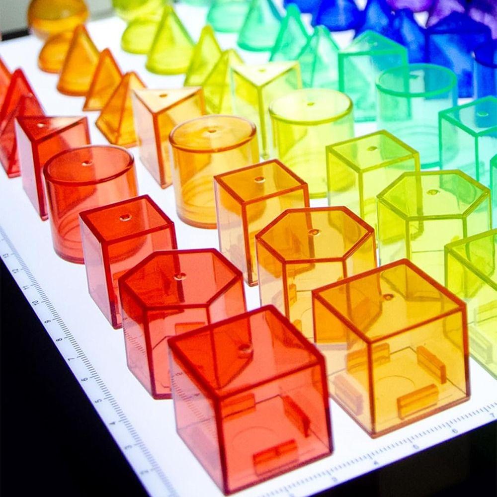 Translucent Montessori Table Toys 3D Sensory Learning Toy Early Education AIDS  Home Playroom