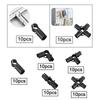 10x Tube Connector Pipe Fitting for Shelf Frame Cabinets Simplified Sheds