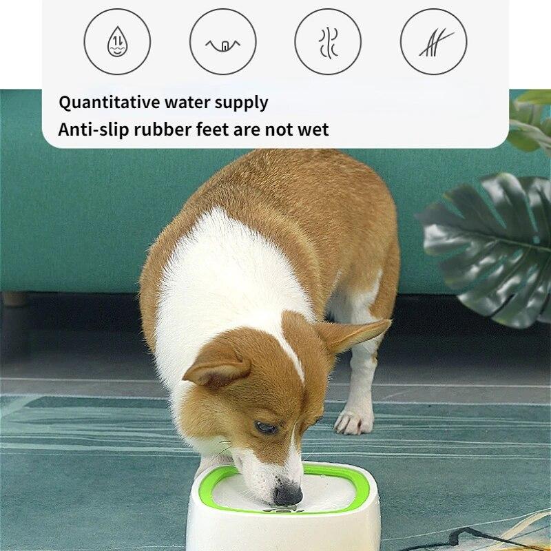 Pet Floating Bowl Water Drinker Anti-Splash Water Wet Mouth Cat Portable Bowl with Non-slip Mat Water Dispenser Dog Bowl