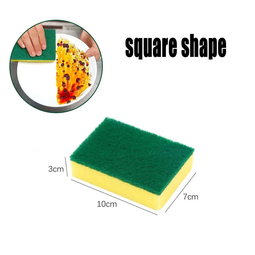 Губки для мытья посуды с высокой степенью впитываемости Magic Clean Pot Rust Stain Sponge Brush Kitchen Grease Cleaner Home Tools
