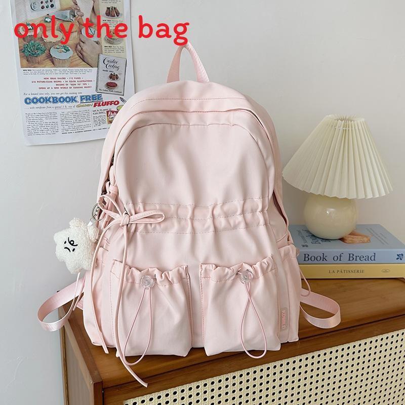 Cute Butterfly Knot School Backpack For Girls With Lightweight Waterproof Nylon For Middle School