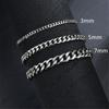 Gifts 3/5/7mm Fashion Men's Classic Cuban Wide Chain Men's Bracelet