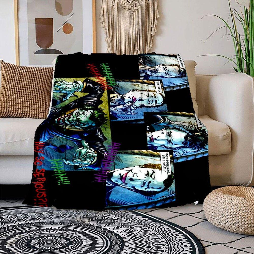 Набор для макияжа Джокера DC Comics Косплей Аксессуары для костюма Плед Фланелевый плед для дивана, кровати, путешествий, кемпинга, офиса, дивана, кресла