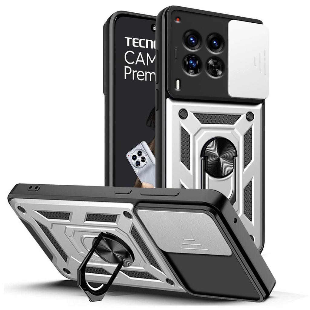 Защитный чехол для камеры Tecno Camon 30 Premier 30 Pro 20 Pro 19 18 18P Spark 20 Pro + 20 20C 10 Pro Armor Hybrid Ring, задняя крышка