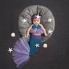 3Pcs/Set Baby Costume Clothing Mermaid Shaped Photo Props Knitted Baby Headband Bra Tail Suit for Infant