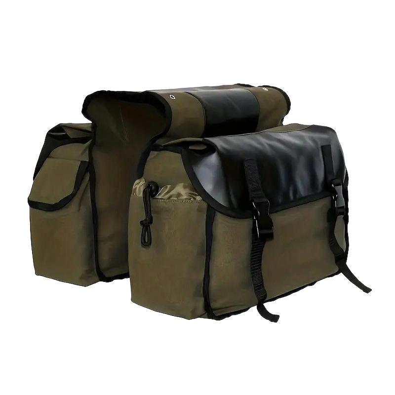 Large-Capacity Waterproof Motorcycle Pannier Bag – Durable Canvas With Tool Compartment