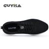 GUYISA 2007 Мужская летняя дышащая рабочая обувь с защитным стальным носком