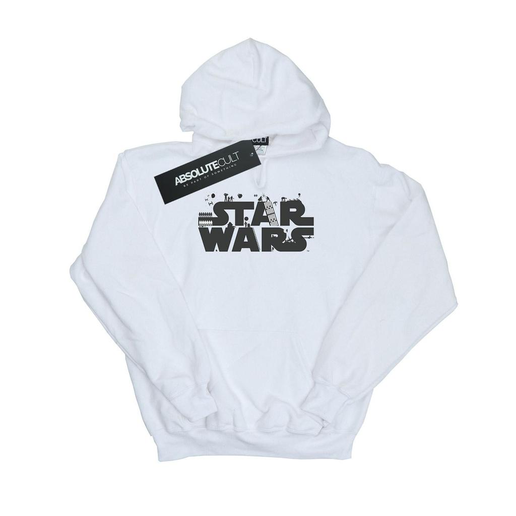 STAR WARS Mens Minimalist Logo Hoodie