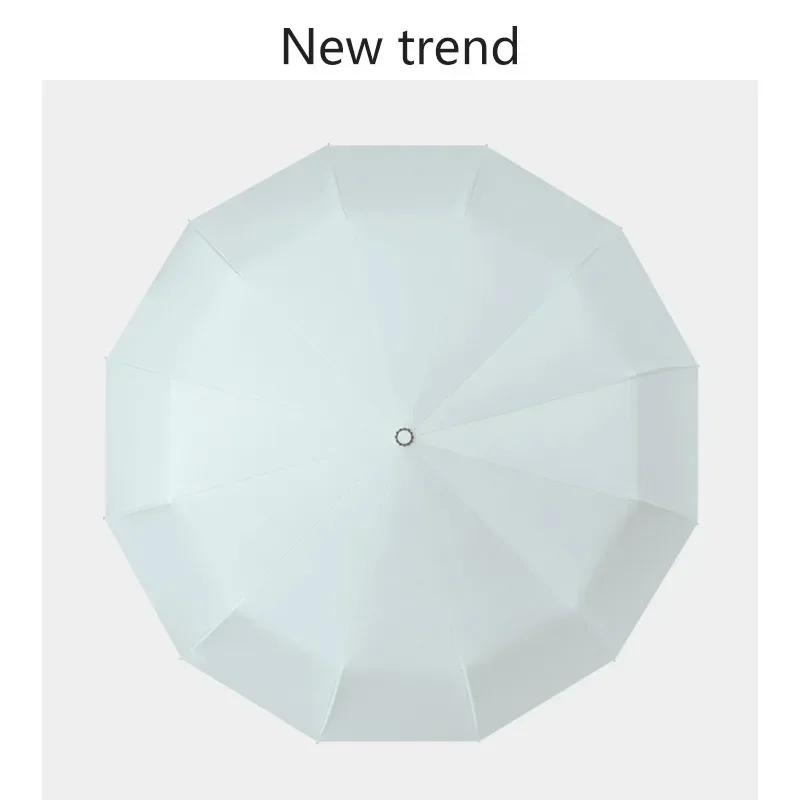 Полностью автоматический солнцезащитный зонт, оптовая продажа, складной солнцезащитный зонт с 12 косточками для мужчин и женщин, зонт двойного назначения от дождя или блеска