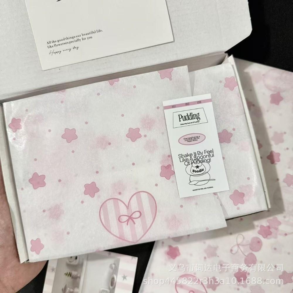 10PCS Hand-rubbed Bowknot Sydney Paper Bowknot Design Bouquet Flower Wrapping Paper  Festival Gift