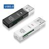 USB3.0 2.0 Картридер Высокоскоростной Мультипортовый Micro SD TF Карта Запись/Чтение Адаптер Расширения Памяти для Компьютера Ноутбука Планшета