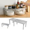 Stackable Fit Kitchen Cabinet Counter Shelf Kitchen Organizer Racks  Pantry Desktop Storage